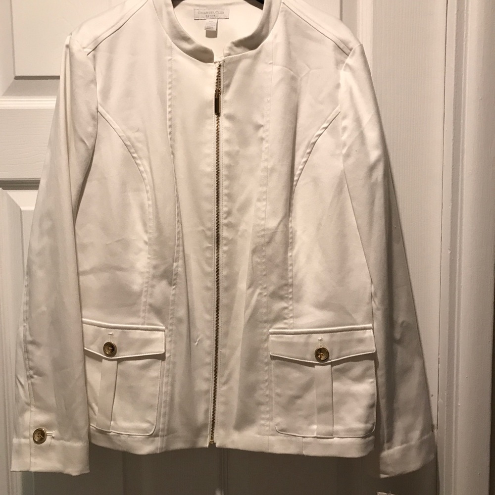 Charter Club white jacket/blazer